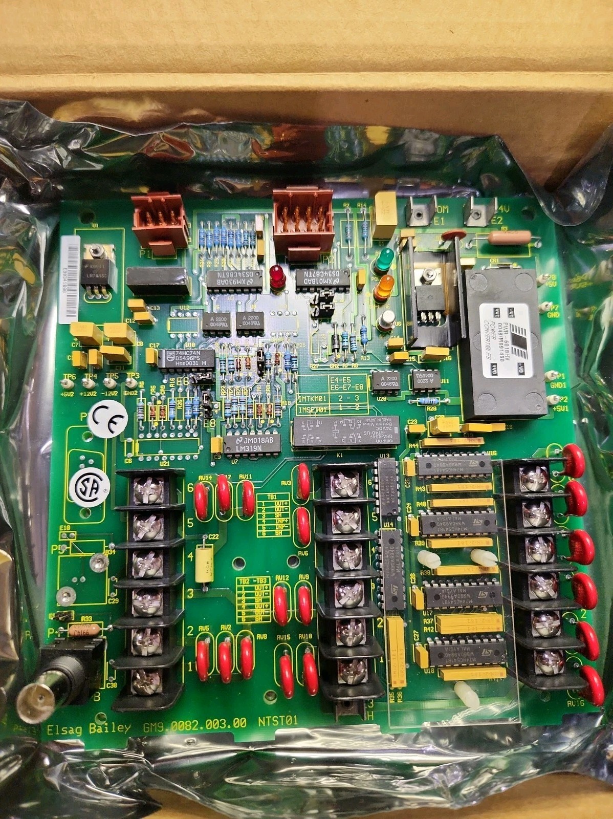 ELSAG BAILEY GM9.0082.003.00 NTST01 CIRCUIT BOARD
