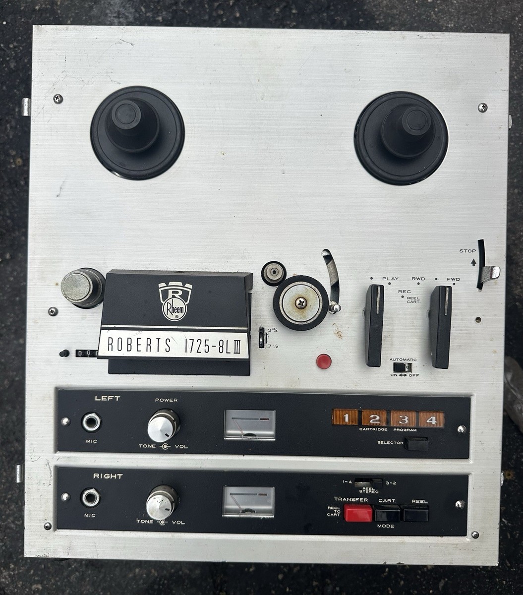 Rheem Roberts 1725-8L III 8-Track Reel-To-Reel Tape Player