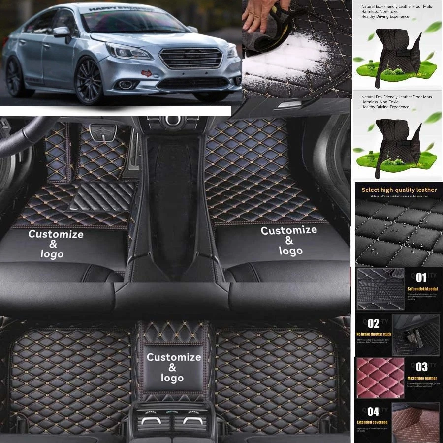 For Subaru Legacy Car Floor Mats Custom Waterproof Auto Liners Carpets Foto 3 de 4