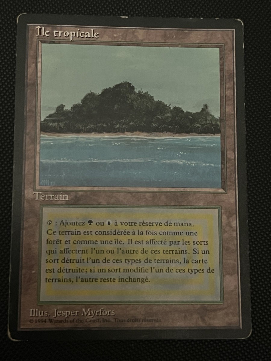 Tropical Island FBB French Revised MTG MP-HP Dual Land | eBay