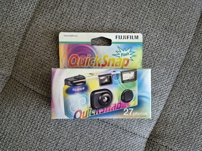 Fujifilm QuickSnap Flash 27 Einmalkamera, ISO 400/27°, NEU & OVP, Einwegkamera