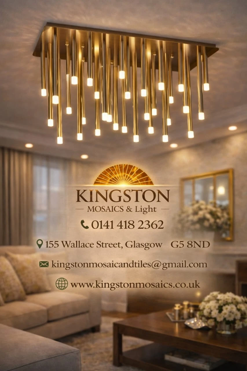 Luxury Rectangular Multi-Tube LED Crystal Ceiling Light – Island Light - Picture 1 of 9