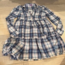 Francesca's Womens Plaid Baby doll Dress New Small Mi Ami