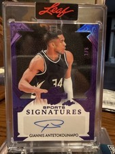 2026 Leaf Spectacular  - Giannis Antetokounmpo 1/5 Holographic Autograph