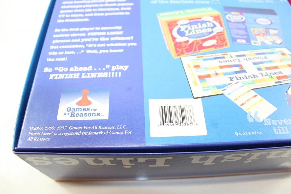 Finish Lines Game - Timelines, Quotable, TV / Movies, Music 2-6 Players Teen + - Image 4 of 4