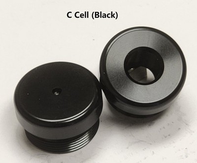 C Cell End Cap & Adapter Set (Black)