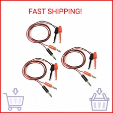 HiLetgo 3Pair 4MM Banana Plug to Test Hook Clip Test Lead Cable for Multimeter 1