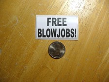 Free Blowjobs Sticker Decal 1 - 50 Bulk Pack Funny Sexy Joke Prank Free Blowjobs Sticker Decal 1 - 50 Bulk Pack Funny Sexy Joke Prank