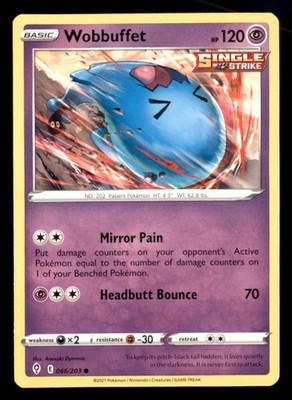 Wobbuffet 066/203 Evolving Skies Pokemon Near Mint Anesaki Dynamic