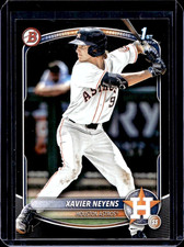 Xavier Neyens 2025 Bowman Draft 1st Prospect #BD-2 RC Black Border #D 1/1 Astros