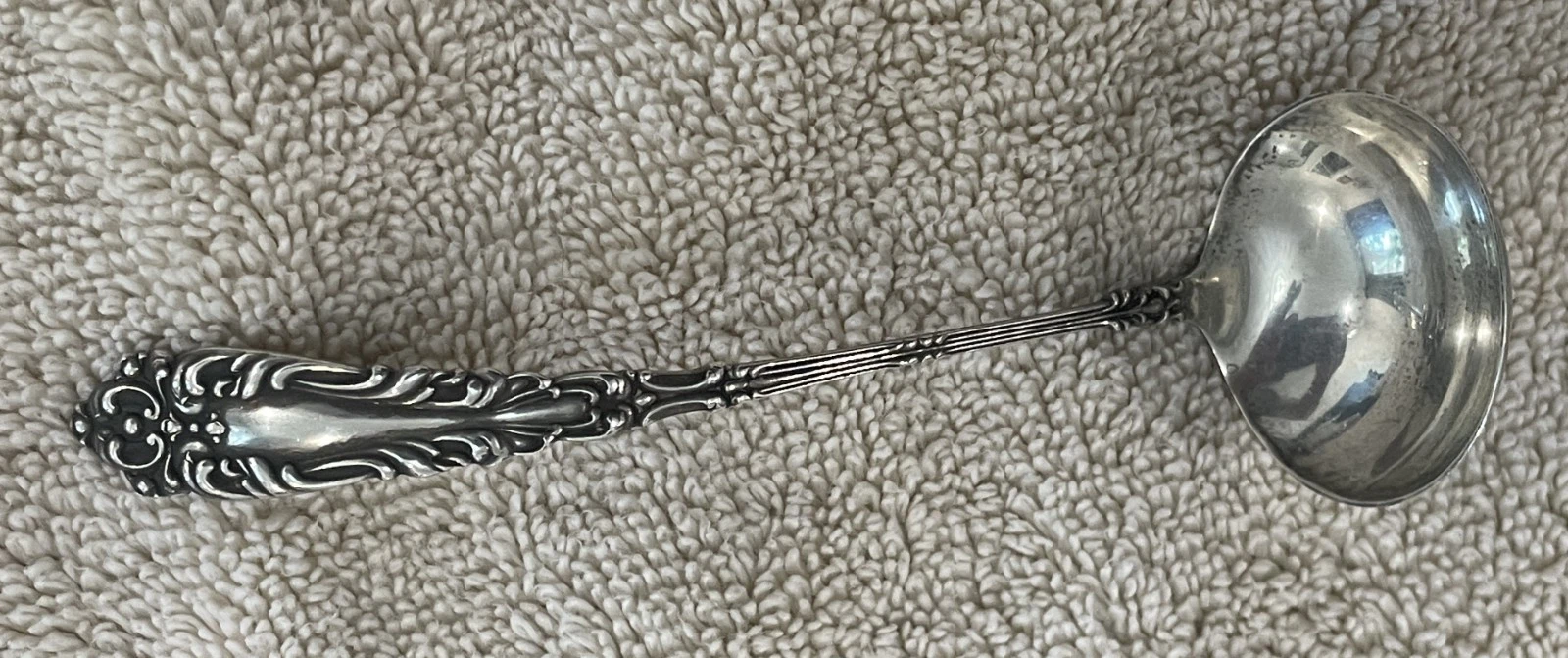 Vintage Athene/Crescendo by Amston Pretty Sterling Cream Sauce Ladle 5 1/4"