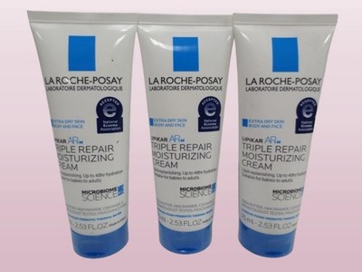 LA ROCHE POSAY LIPIKAR AP+M TRIPLE REPAIR MOISTURIZING CREAM 2.53OZ EXP:2028 3PC