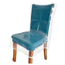 Plastic Chair Covers, Clear Dining Room Chairs Cover Set, Transparent 6 Pack