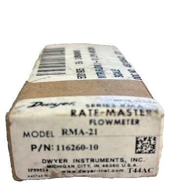 Dwyer RMA-21 Rate Meter Flow Meter 2'' Scale Industrial