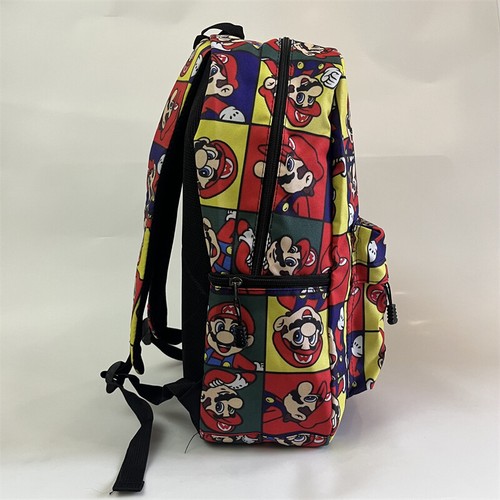 Super Mario Carton Backpack Anime Knapsack Full Printed Teen Travel Bags Japan - Picture 4 of 15