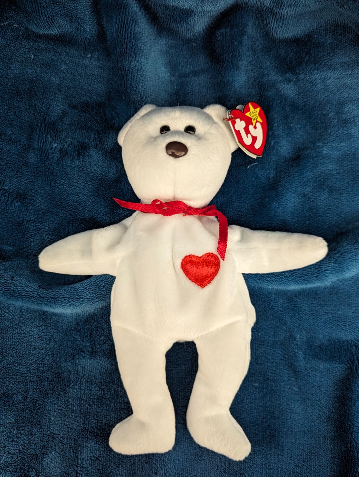 1993 - 1994 Valentino Original TY Beanie Baby P.E. Pellets ~ Errors: Brown Nose 