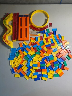 DOMINO RALLY DELUXE LOT Replacement Parts bricks bridges curves