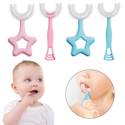 Kids U-Shape Toothbrush Baby Oral Care Soft Silicone Brush Cleaning Tool Health☋