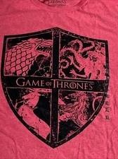 NWT HBO Game Of Thrones Movie  Red XL Tee T Shirt Clothing Top Men’s Unisex 