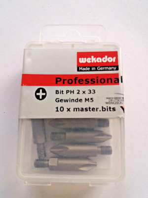 !!! 10x Wekador Professional Bit PH 2x33 M5 master.bits M5 !!! NEU 