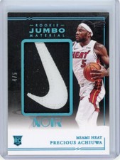 2020-21 Panini Noir Basketball Rookie Jumbo Swoosh #RJM-PRE Precious Achiuwa 4/5
