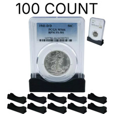  100 Coin Slab Holder Display Stand PCGS NGC Case Storage Box Plastic ICG
