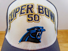 Gorra New Era 39Thirty NFL Super Bowl 50 Carolina Panthers talla mediana/grande