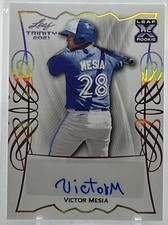 💥VICTOR MESIA AUTO ROOKIE 2021💥LEAF TRINITY BRONZE AUTO ROOKIE💥BLUE JAYS🔥🔥