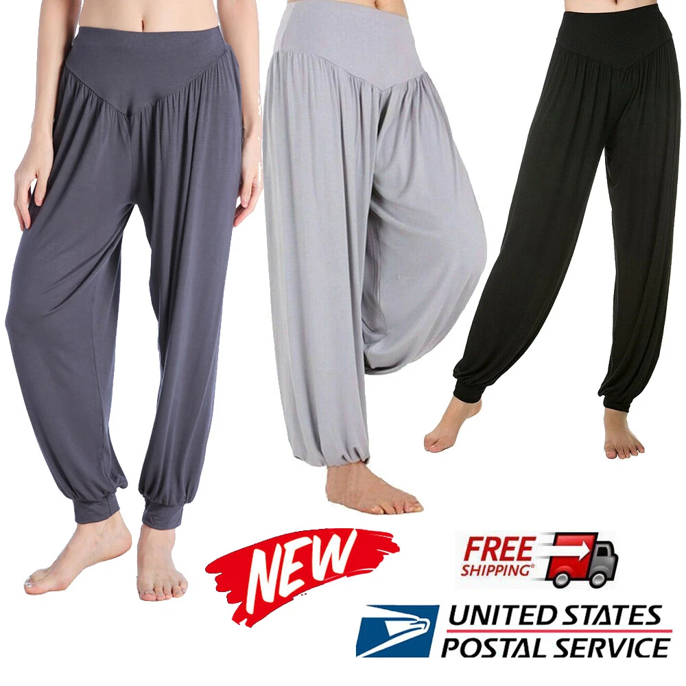 Womens Yoga Joggers Loose Workout Sweat Pants Comfy Lounge Pants With  Pockets - Walmart.com