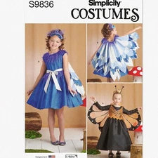 FlutterStitch Kids' Sewing Kit: Blue Bird & Butterfly Patterns by Andrea Schewe,