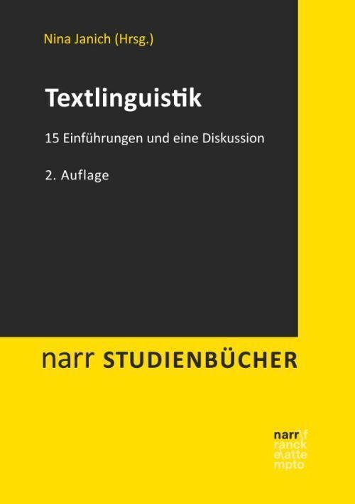 Thumbnail - Textlinguistik | 15 Einführungen Und Eine Diskussion | Nina Janich |