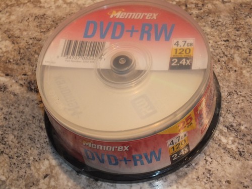 Memorex DVD+RW 4.7GB 2.4x 120 Minutes 25-Pack Spindle New Old Stock - Picture 2 of 2