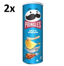 2 x Pringles "Salt Vinegar" Potato Chips Flavors Crisps Limited 165g 5.82 oz