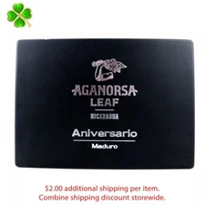 Aganorsa Leaf Aniversario Gran Toro Maduro Wood Cigar Box 10" x 7" x 1.75"