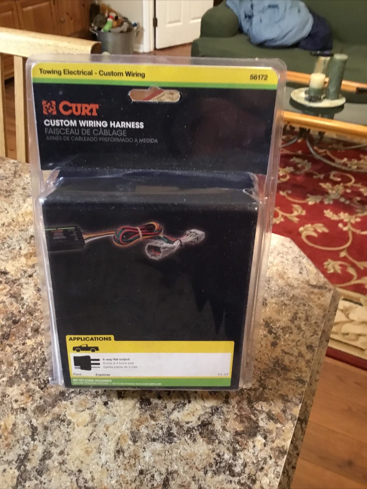 Trailer Hitch Tow Towing T-Connector Wiring Connection Kit Curt - Part # 56172