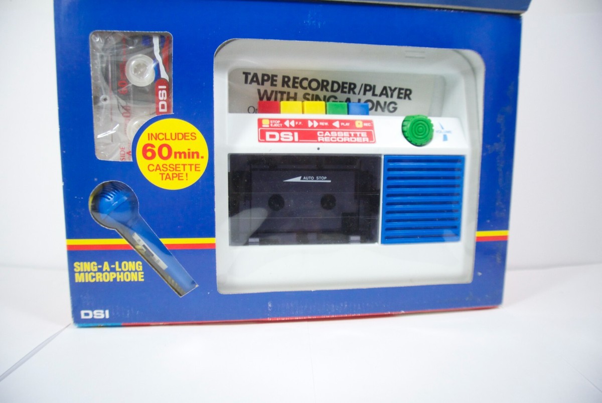 Vintage DSI Toys Sing Along Cassette Player recorder RARE