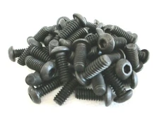 1/4 - 20 X 5/8" BUTTON HEAD SOCKET CAP SCREWS BLACK ALLOY STEEL 50 PCS