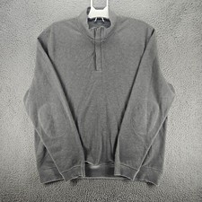 Jos A Bank Men's Sweater 2XL XXL 1/4 Zip Gray Tailored Fit