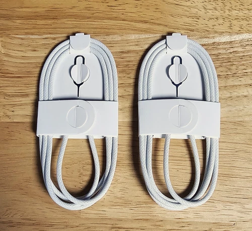 2x OEM iPhone 15, 16, 17 Pro Max Fast Charging USB Type-C Cables Original Woven