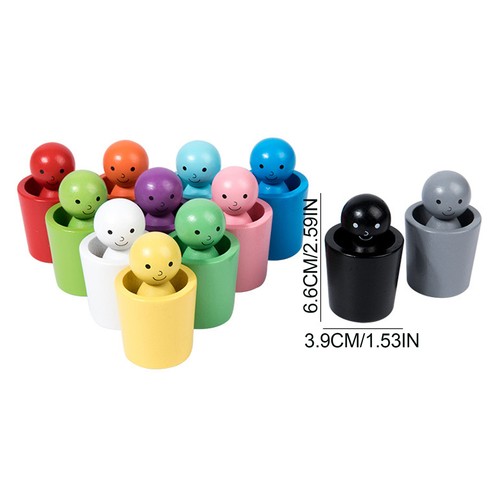 Wooden Educational Toys For Learning Color Sorting And Counting Toys For Kids - Picture 2 of 12