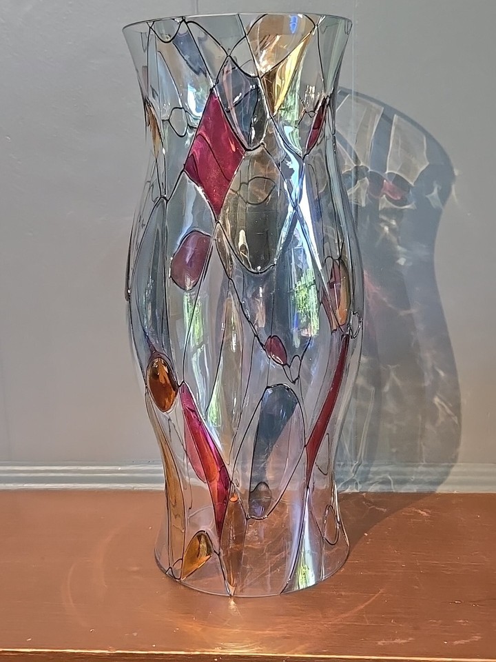 Partylite Calypso Mosaic Hurricane Candle Shade Stained Glass eBay