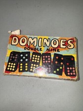 Vintage Dominoes by Halsem Double 9 Nine 920R