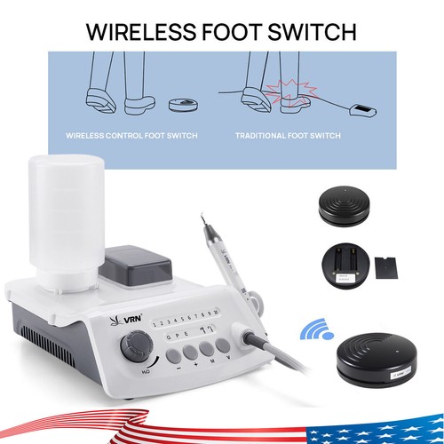 Dental Ultraschall Scaler mit LED Handstück Auto-Wasser Funksteuerung VRN-A8 OR - Bild 4 von 18