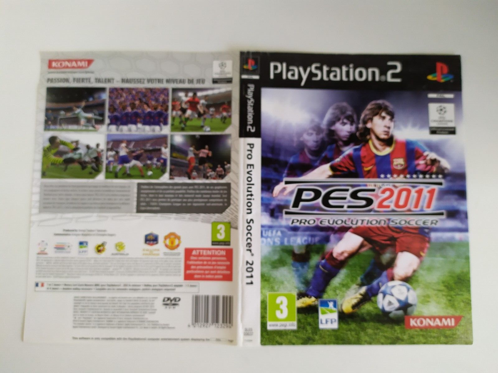 Jaquette PES 2011 Pro Evolution Soccer 11 Sony Playstation 2 PS2