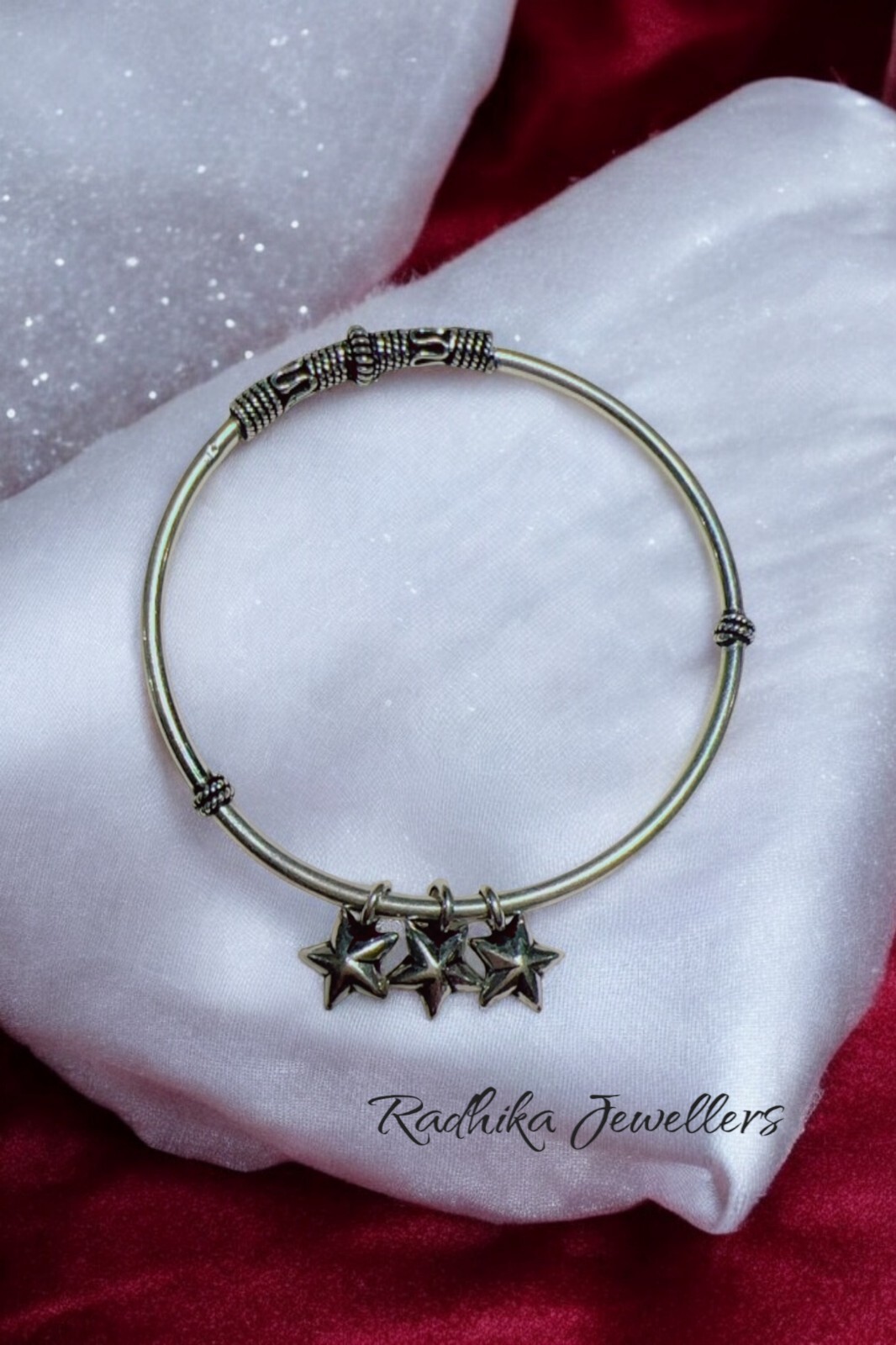 Silver Bangle Bracelet for Women and Girls in Pure 925 Sterling Silver  -image