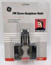 New Old Stock Vintage GE FM Stereo Headphone Radio Folding 7-1285S NEW SEALED