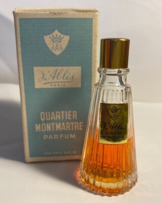 Vintage J Ablis PARIS QUARTIER MONTMARTRE Parfum 1/2 FL.OZ Rare