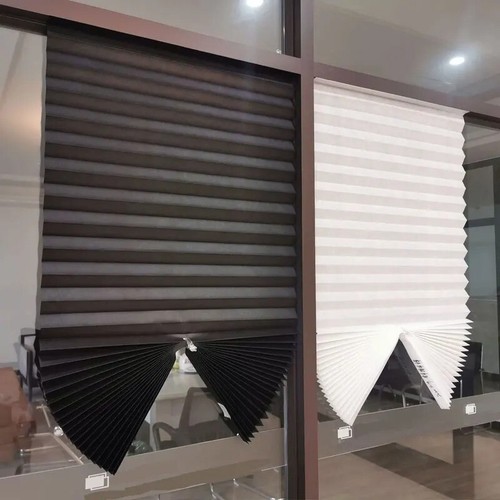 Adhesive Pleated Blinds Shades Curtain Window Blind