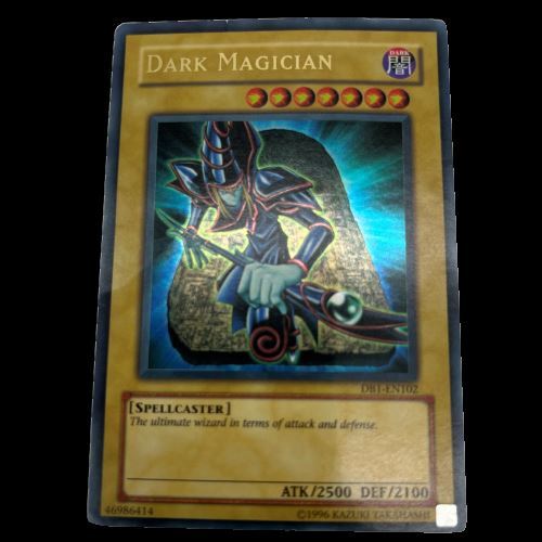 Yugioh Dark Magician Card DB1-EN012 Ultra Rare Foil Spellcaster