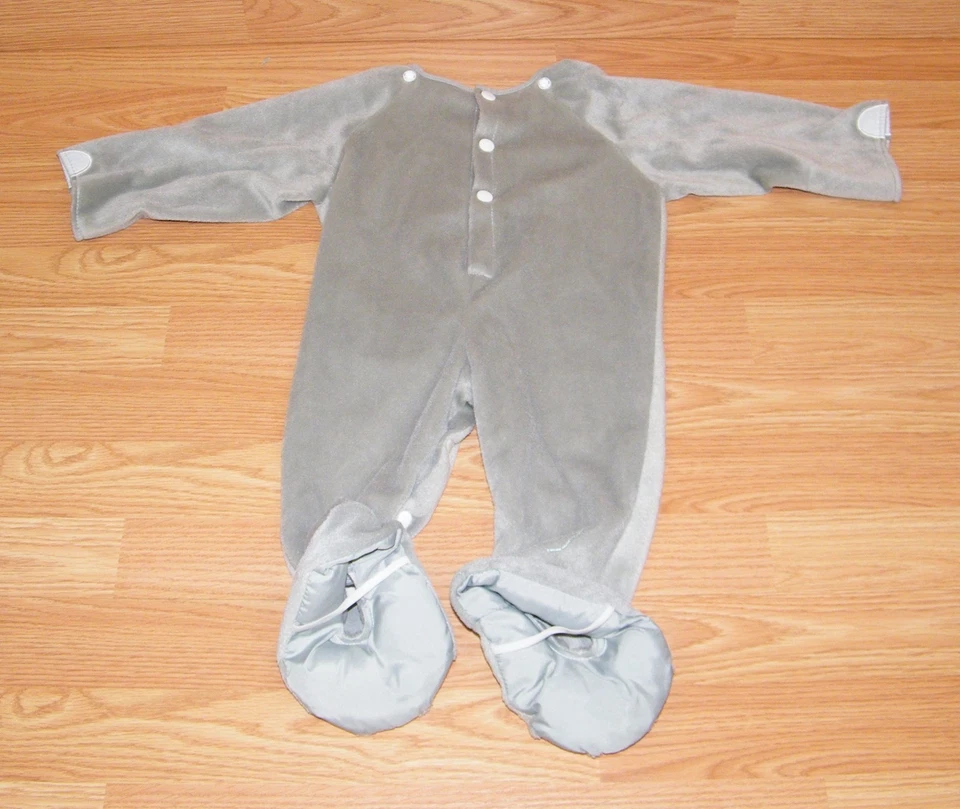 Disfraz de elefante gris/rosa Fun World 6-12 meses con pieza para la cabeza *LEER Foto 4 de 4